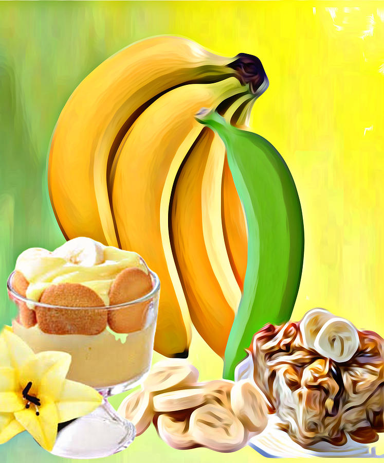 Bananas Makes All Digital Art by Gayle Price Thomas