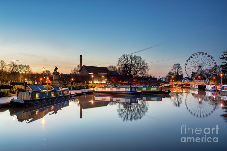 Bancroft Basin at Dawn in Stratford upon Avon Photograph by Tim Gainey