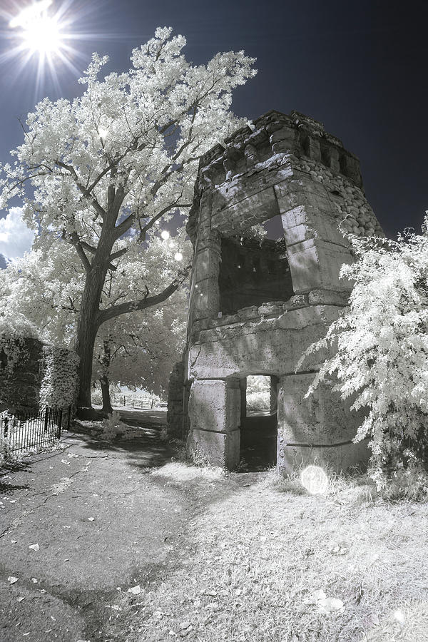 Bancroft Castle - 720nm IR Photograph by Brian Hale