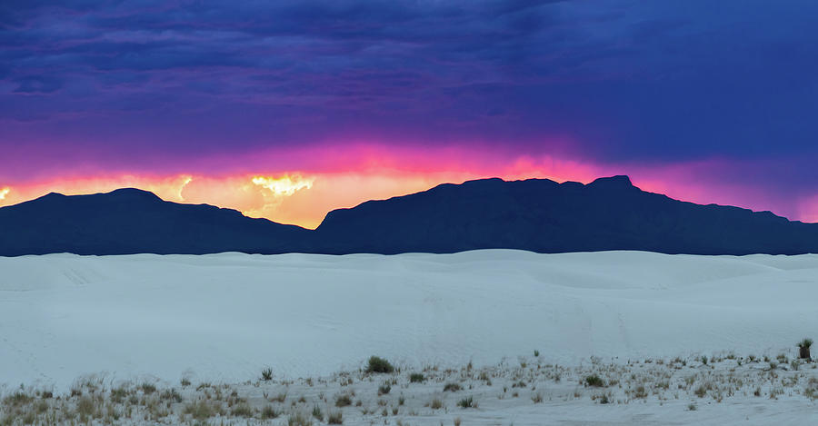 Band of Fire - White Sands Sunset #2 Photograph by Adam Reinhart