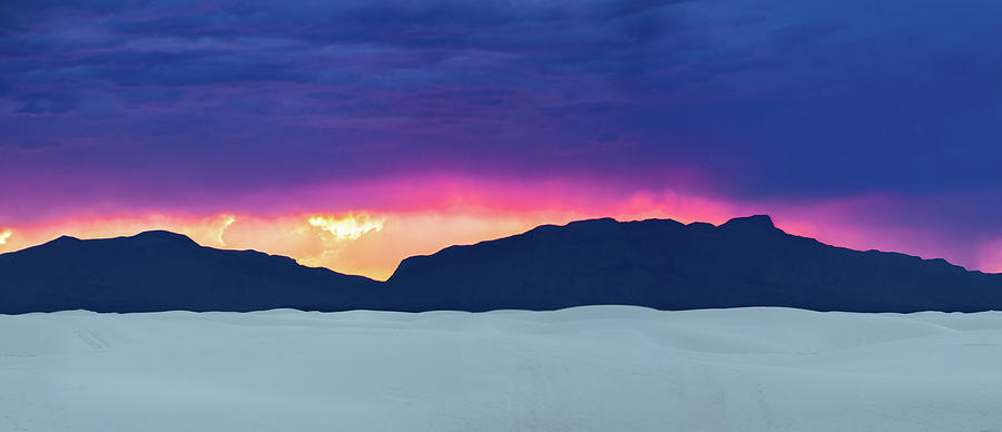 Band of Fire - White Sands Sunset #3 Photograph by Adam Reinhart