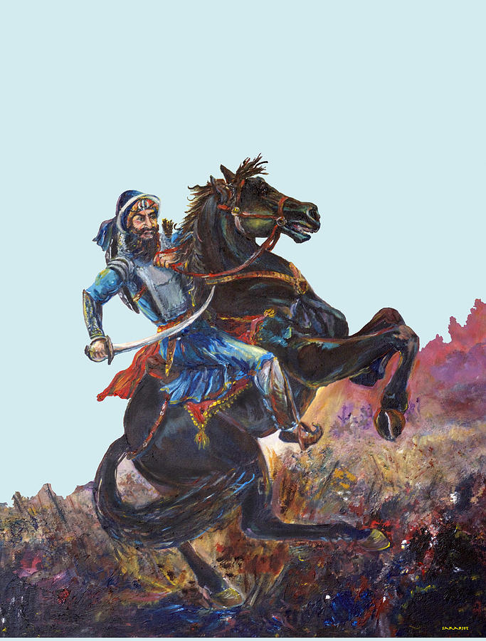 Banda Singh Bhadur Painting by Sarabjit Singh