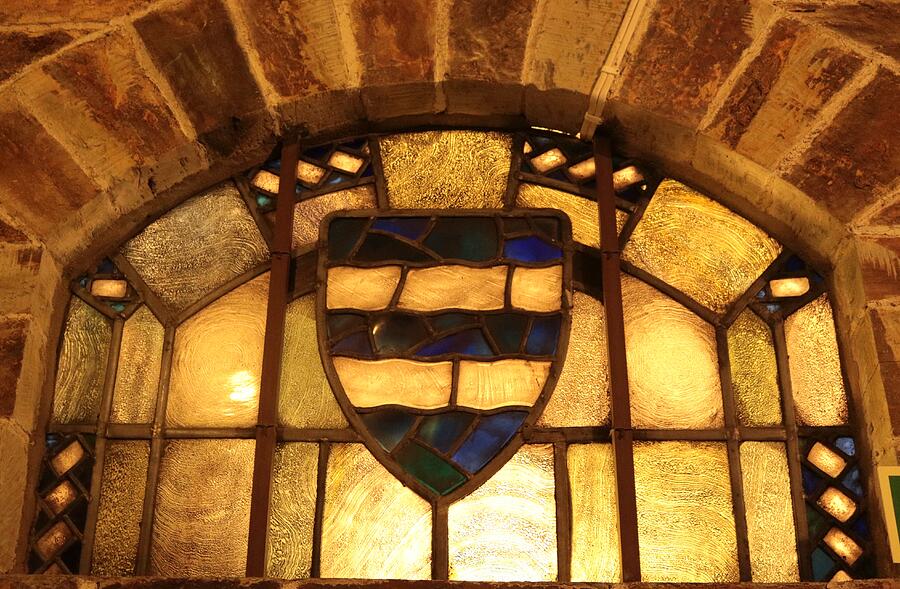 Knight Photograph - Banded Shield Window by Michaela Perryman