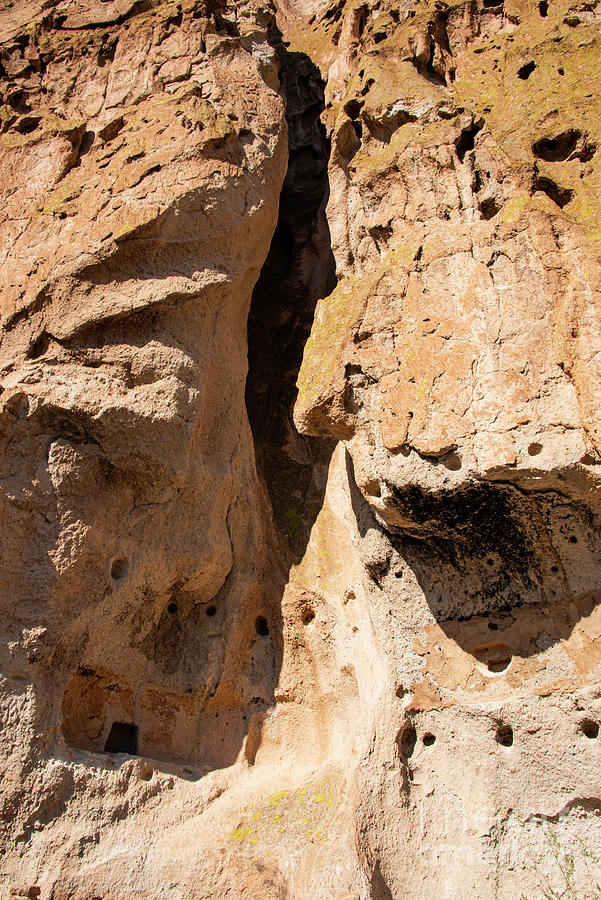 Bandelier National Monument Cliff Dwellings One Photograph by Bob Phillips
