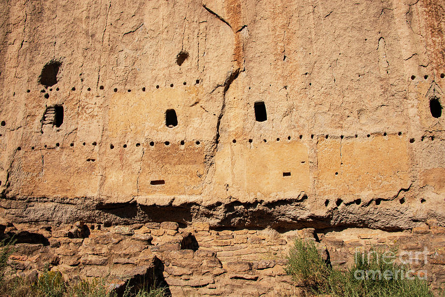 Bandelier National Monument Long House  Photograph by Bob Phillips