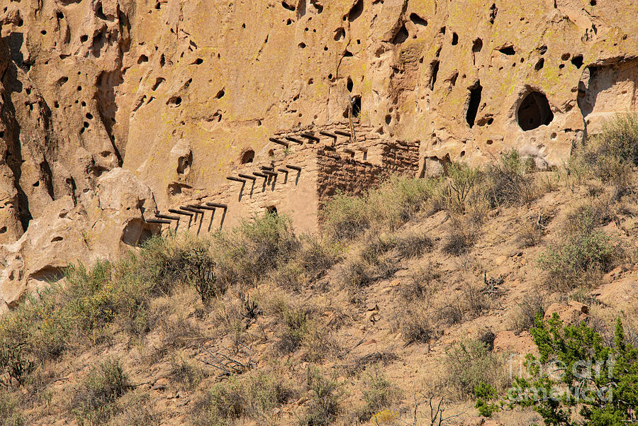 Bandelier National Monument Talus House One Photograph by Bob Phillips
