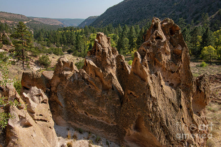 Bandelier National Monument Weathered Rock Five Photograph by Bob Phillips