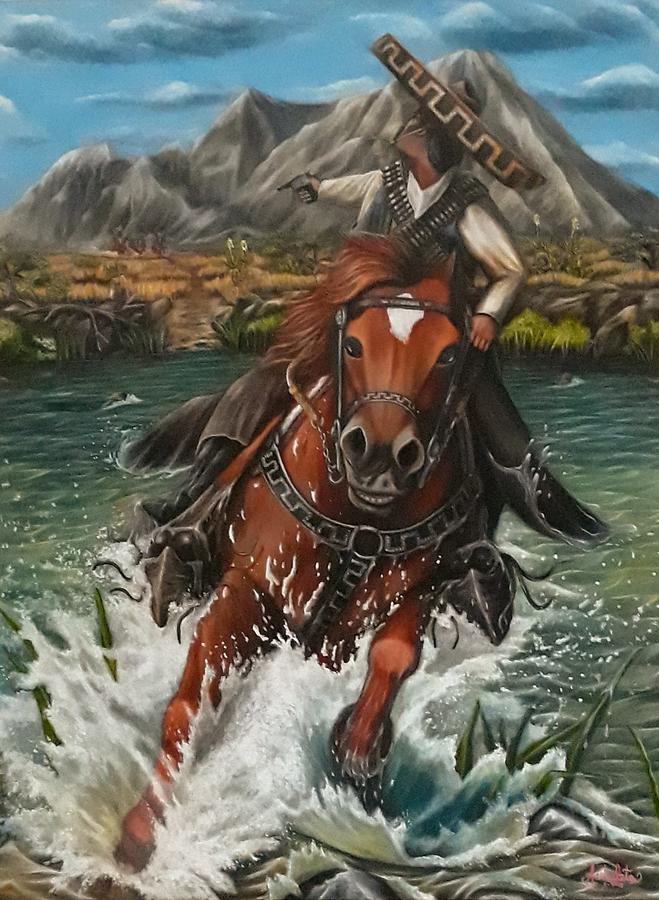 Bandido 2 - Outlaw Painting by Ruben Archuleta - Art Gallery