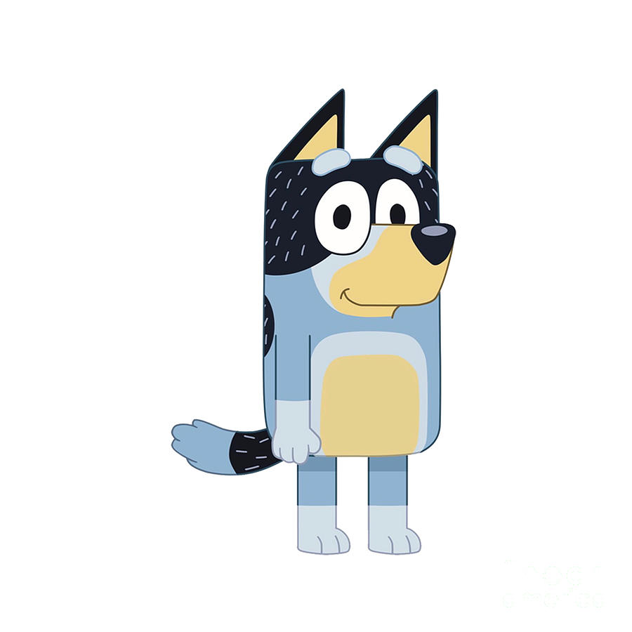 Bandit - Bluey Characters Digital Art by Curre Apple - Pixels