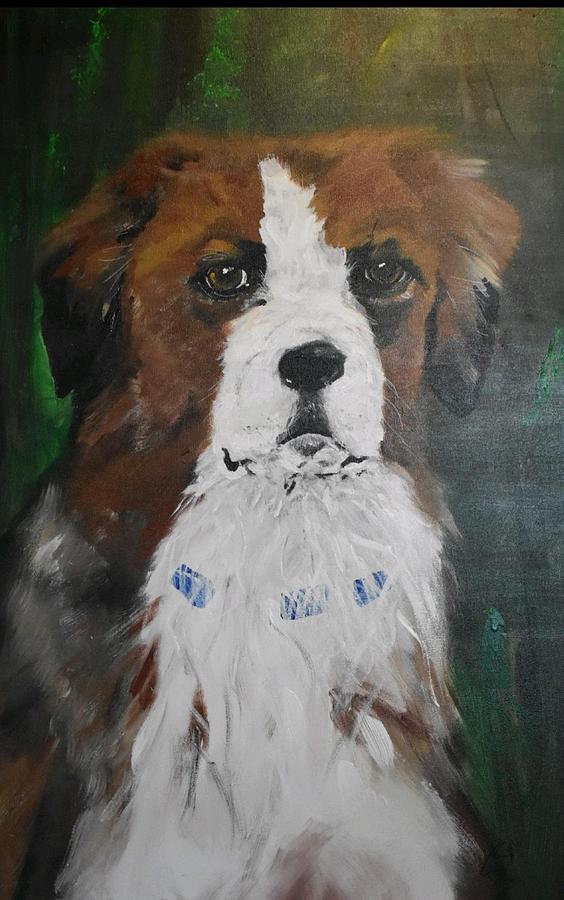 Bandit Painting by Susan Voidets