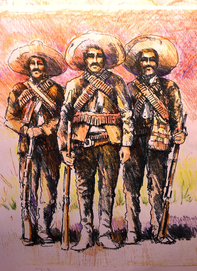 Bandit Trio Painting by Ronald Shelley