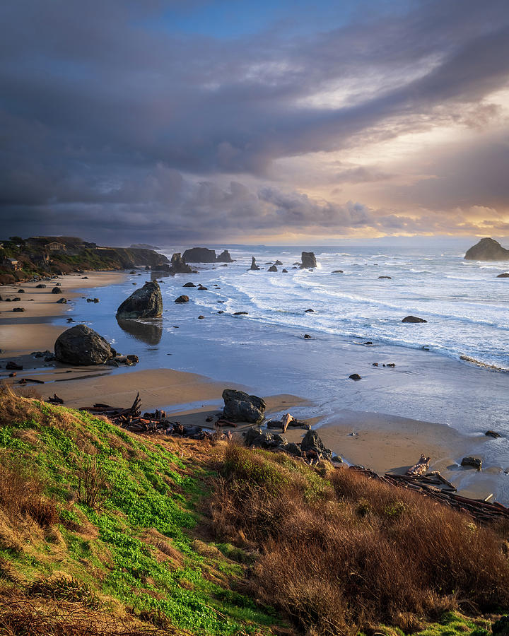 Bandon Beach Sunset Photograph by Tim Reagan - Fine Art America