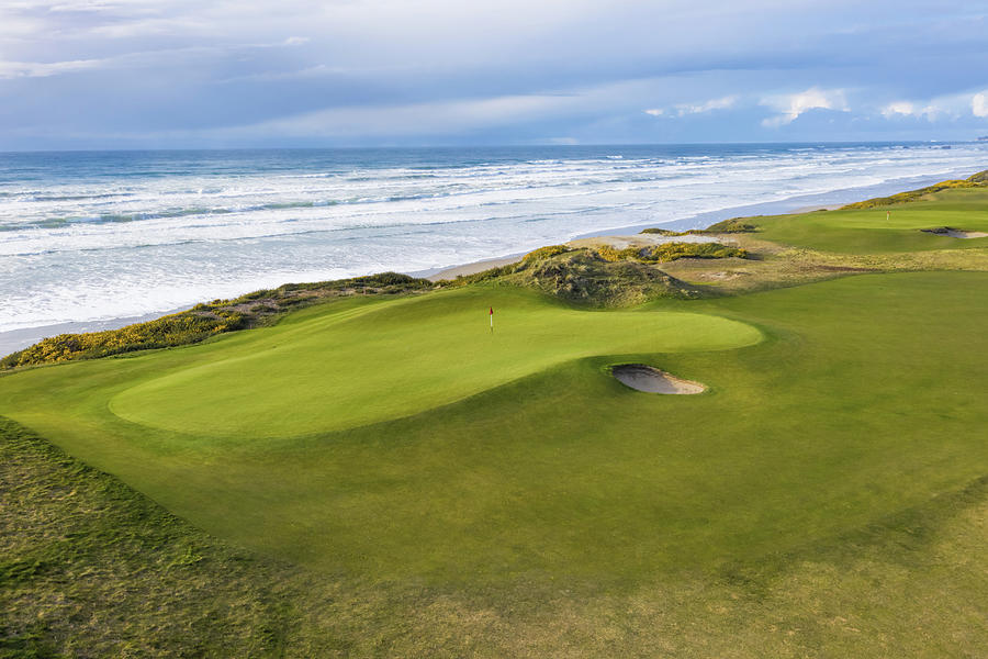 Bandon Dunes Golf Course Hole 12 v2 Photograph by Mike Centioli
