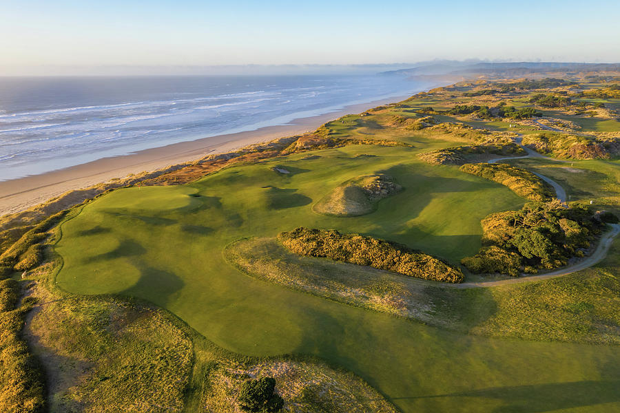 Bandon Dunes Golf Course Hole 16 v3 Photograph by Mike Centioli