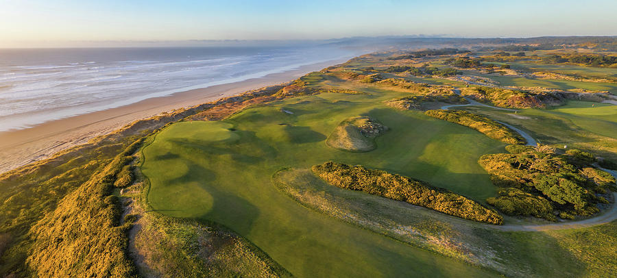 Bandon Dunes Golf Course Hole 16 v6 Photograph by Mike Centioli