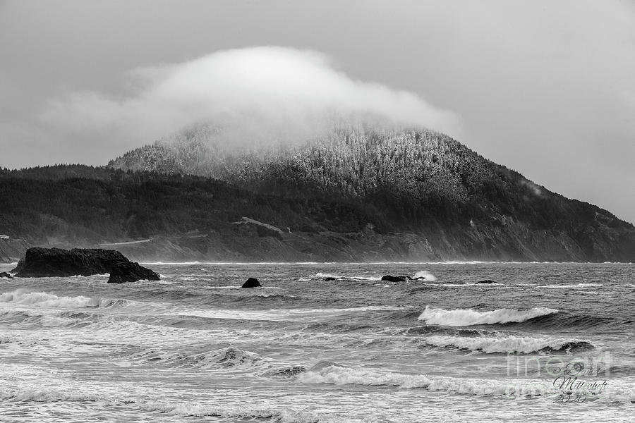 Bandon, Oregon, Black and White, Artwork, David Millenheft Art Collection, Photograph by David Millenheft