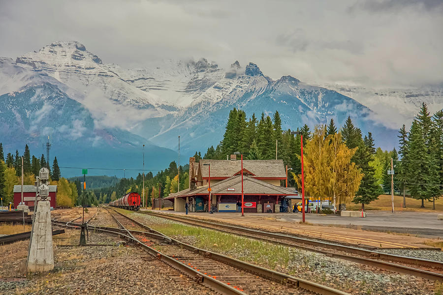 Banff Depot Photograph by Jim Dollar