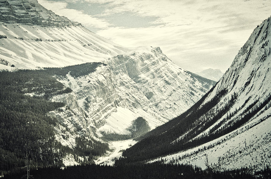 Banff in January Analog - Vintage Edit Photograph by Cathy Mahnke