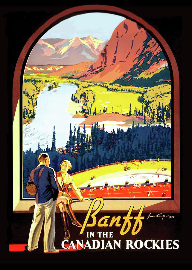 Banff National Park Painting - Banff by Long Shot