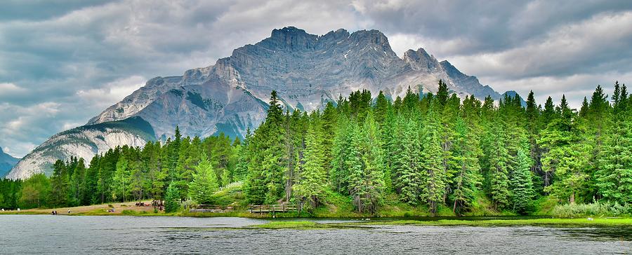 Banff Mountainous Pano Photograph by Frozen in Time Fine Art Photography