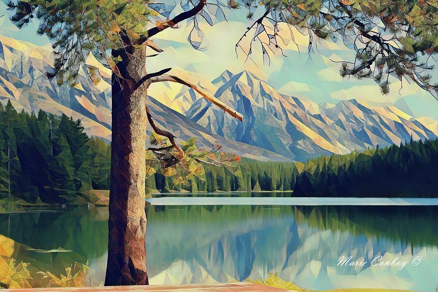 Banff National Park Mixed Media by Marie Conboy