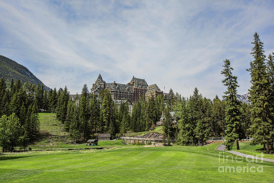 Banff Springs No 15 Fairway and the Castle Photograph by Scott Pellegrin