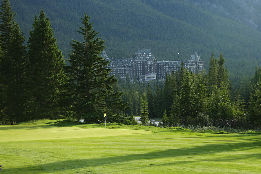 Banff Springs Stanley Thompson Eighteen  12 green Photograph by David Cannon