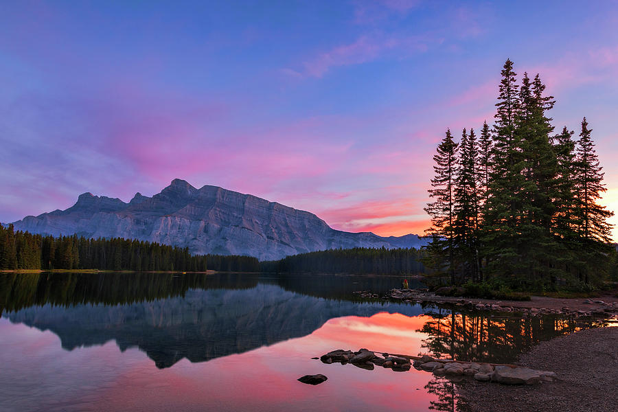 Banff Sunset Photograph by Andrew Soundarajan