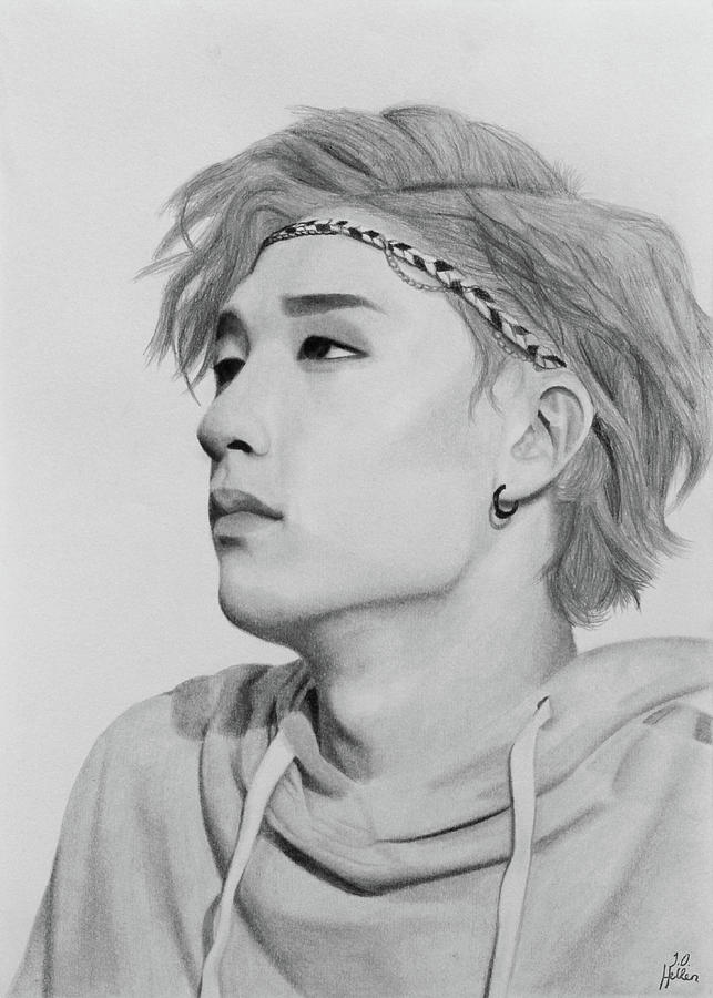 9+ Bang Chan Drawing