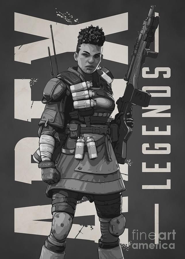 Bangalore Apex Legends Drawing by Bobby Deen