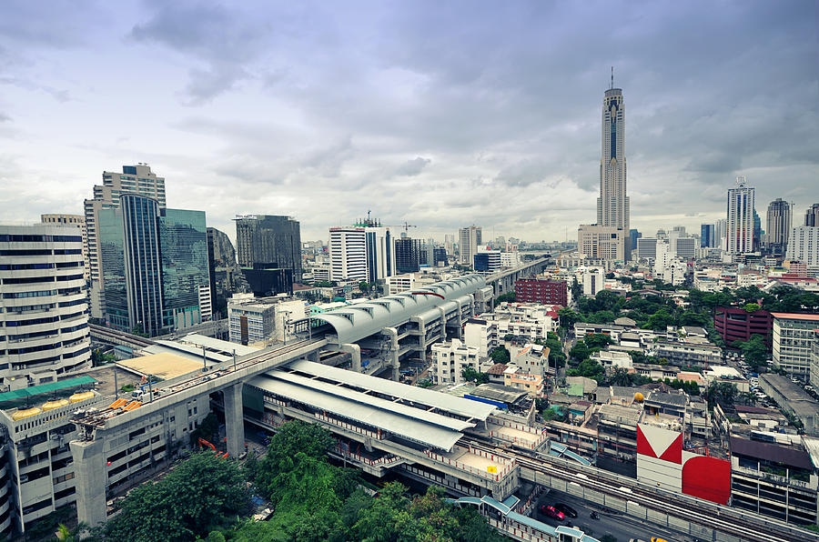Bangkok city scape Photograph by Vudhikrai Sovannakran