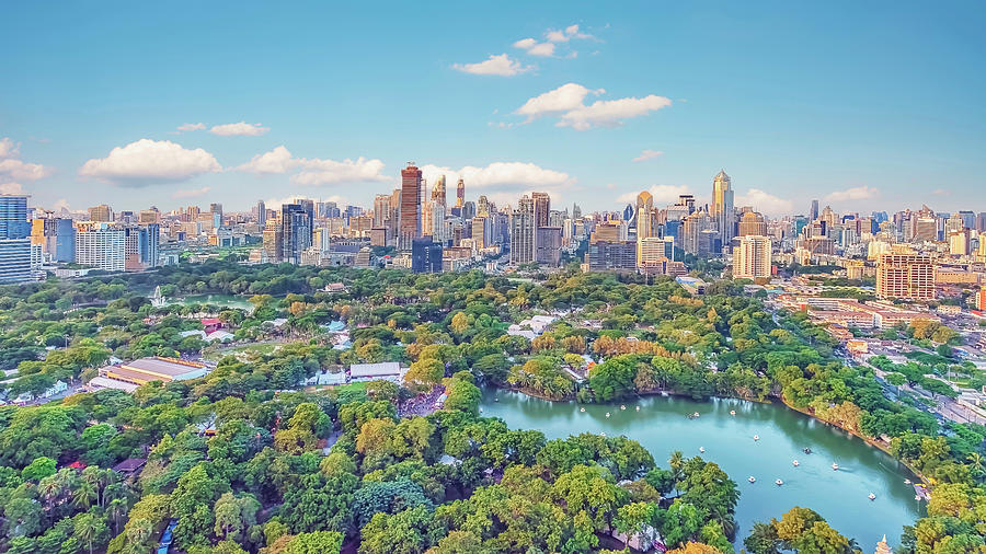 Bangkok Panorama Photograph by Manjik Pictures - Fine Art America