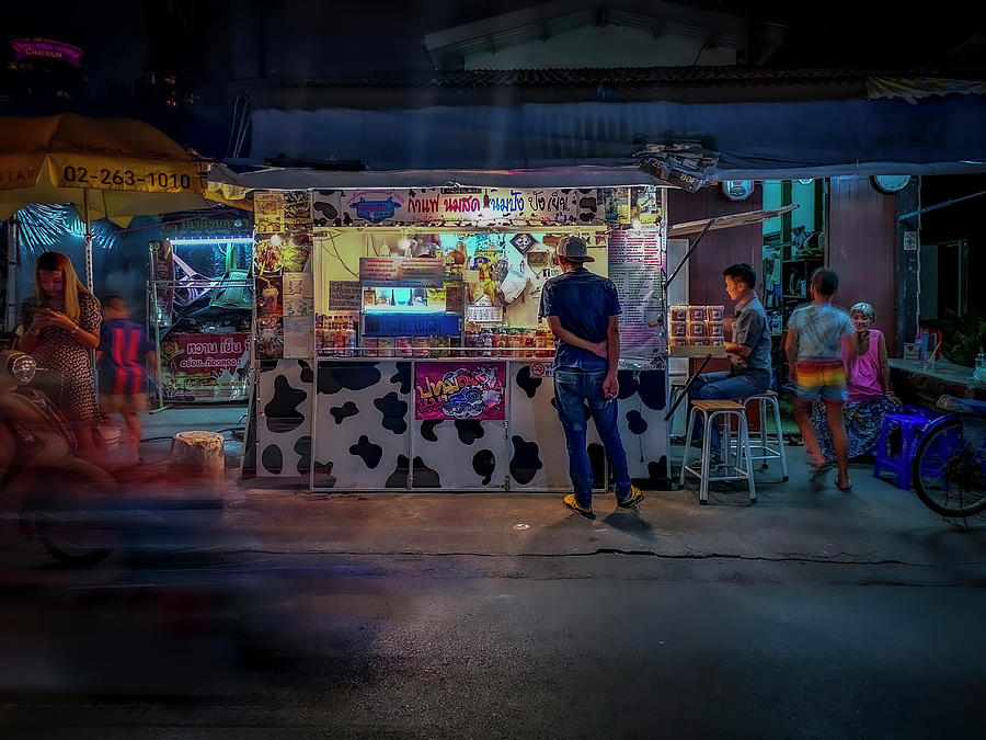 Bangkok Street Scene Photograph by Michael Lees