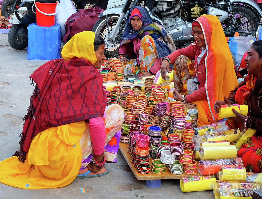 Bangle sellers Photograph by Mini Arora
