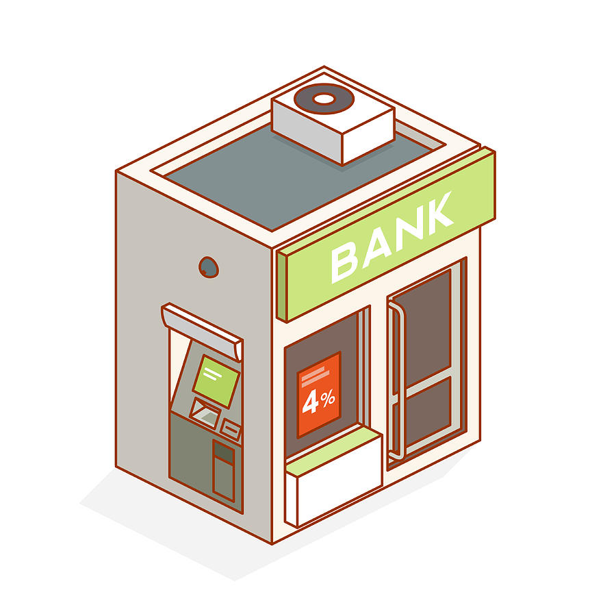 Bank Drawing by Anilyanik