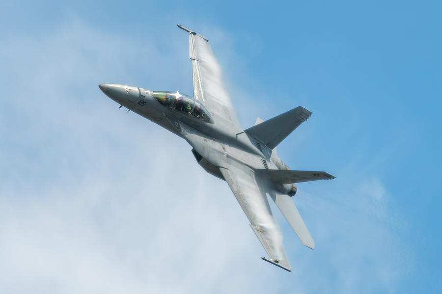 Banking Super Hornet Photograph by Frosted Birch Photography