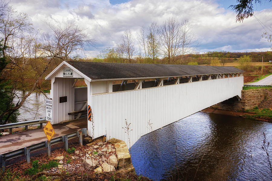 Banks Covered Bridge - Lawrence County, PA Photograph by Susan Rissi Tregoning