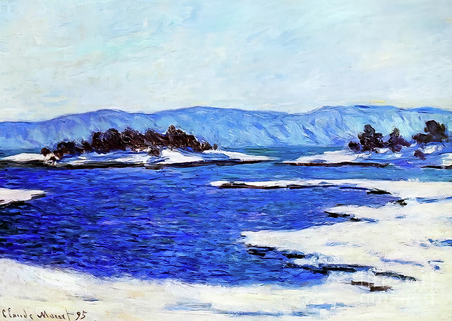 Banks of the Fjord at Christiania by Claude Monet 1895 Painting by Claude Monet