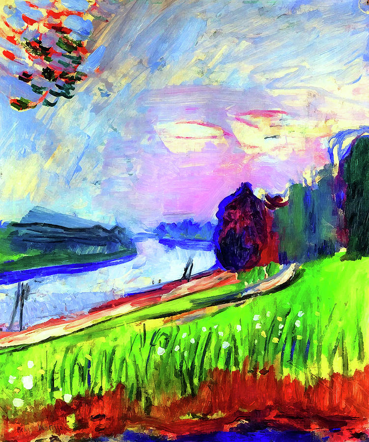 Banks of the Garonne Painting by Henri Matisse - Pixels