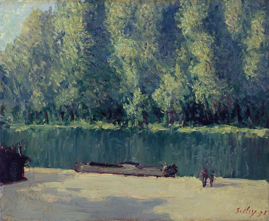 Banks of the Loing, 1891  by Alfred Sisley  Painting by MotionAge Designs