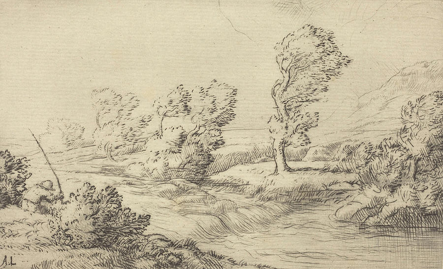 Banks of the Marne Drawing by Alphonse Legros - Fine Art America