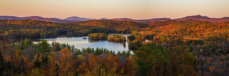 Banks Pinnacle Autumn Sunset Photograph by White Mountain Images