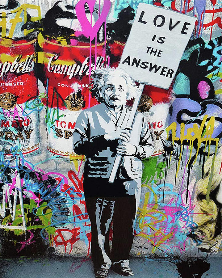 banksy albert einstein