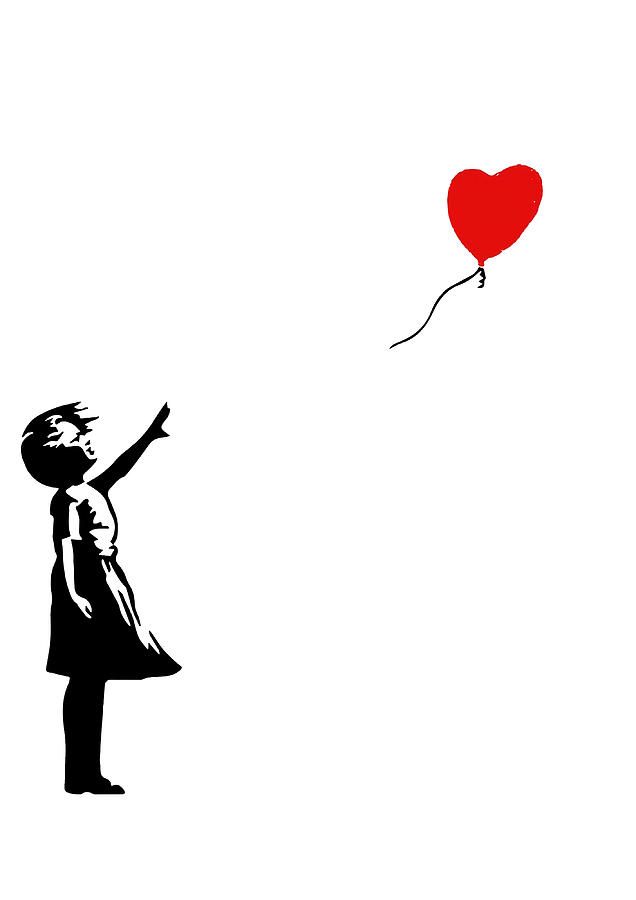 Banksy Heart Poster tumblr Painting by Walker Cook - Fine Art America