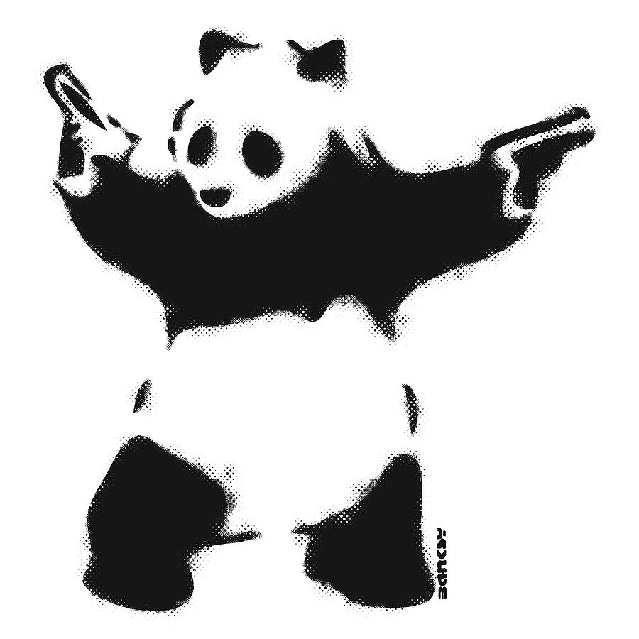 Black white panda