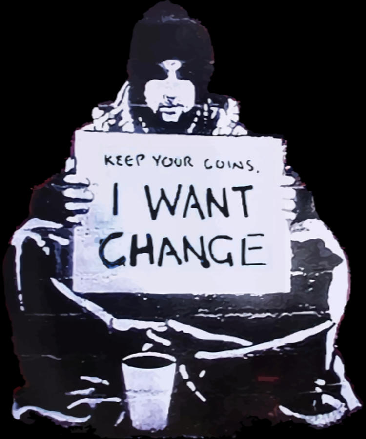 Banksy TShirtBANKSY Keep Your Coins I Want Painting by Joel Adrian ...