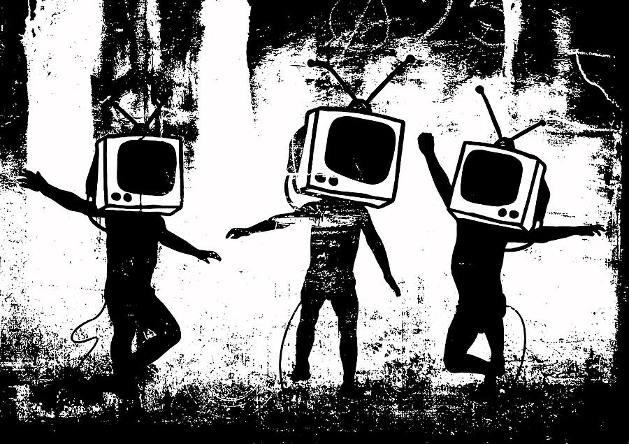 Banksy TV Heads Poster Painting by Karl Davies | Fine Art America