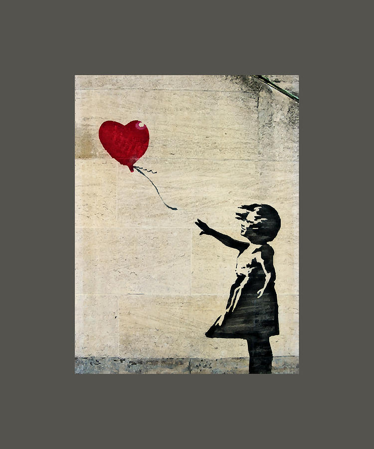 Banksys Girl with a Red Balloon III Baby girl Painting by James Clarke ...