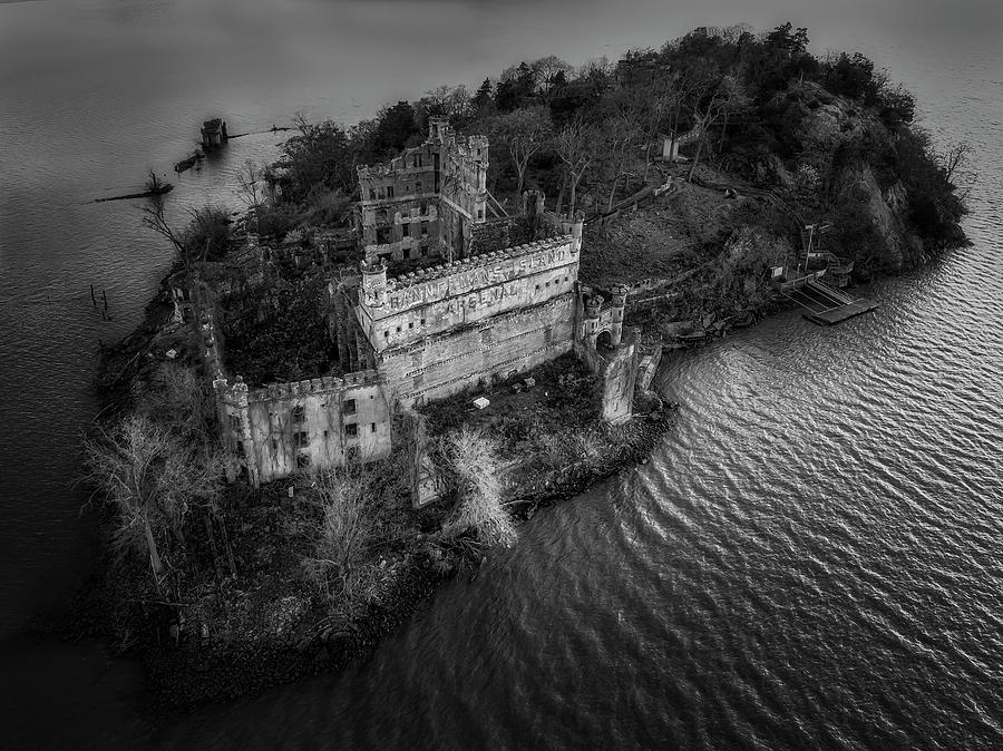 Bannerman Castle NY BW Photograph by Susan Candelario