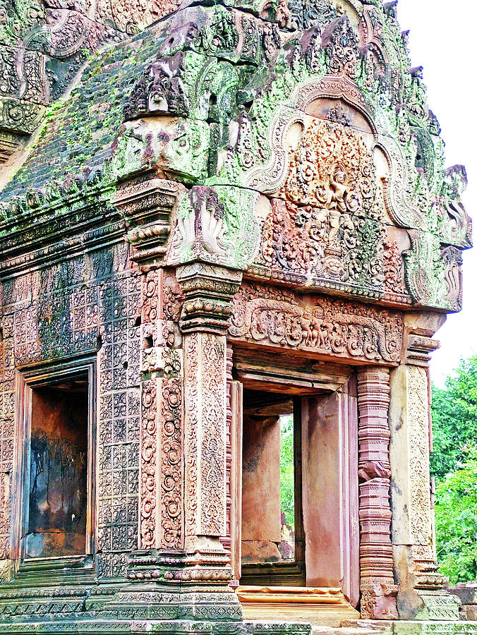 Bantheay Srei, Hindu Temple Built by King Rajendravarman in Angkor Wat Archeological Park, Cambodiia Photograph by Ruth Hager